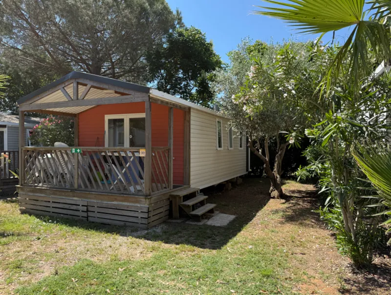 Mobil-Home Romarin Confort 32M² (2 Chambres)+ - Terrasse Couverte 8 M² - Tv + Climatisation