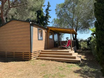 Huuraccommodatie(s) - New -Stacaravan Tamaris Premium (3 Slaapkamers) 35M2 - Overdekt Terras 19M² + Tv + Airconditioning - Flower Camping Le Mas de Mourgues