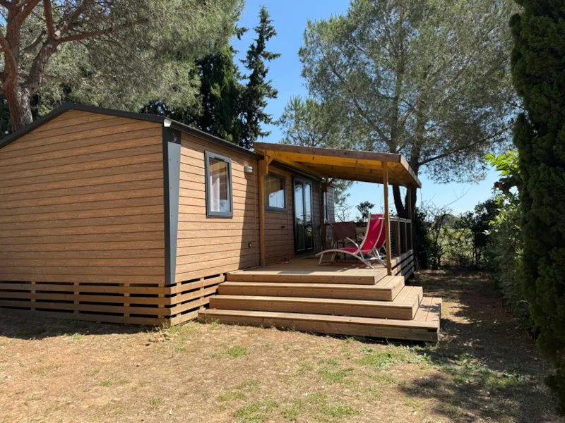 New -Mobil-Home Tamaris Premium (3 Chambres) 35M2 - Terrasse Couverte  19M2+ Lv + Tv + Climatisation