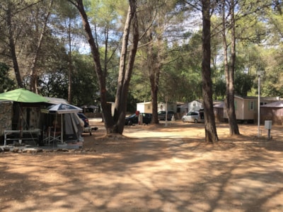 Package Confort : Pitch 1 car + tent, caravan or camping-car + electricity (10A)
