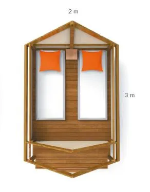Lodge Mini Cannelle 6M² Max 2 Personnes