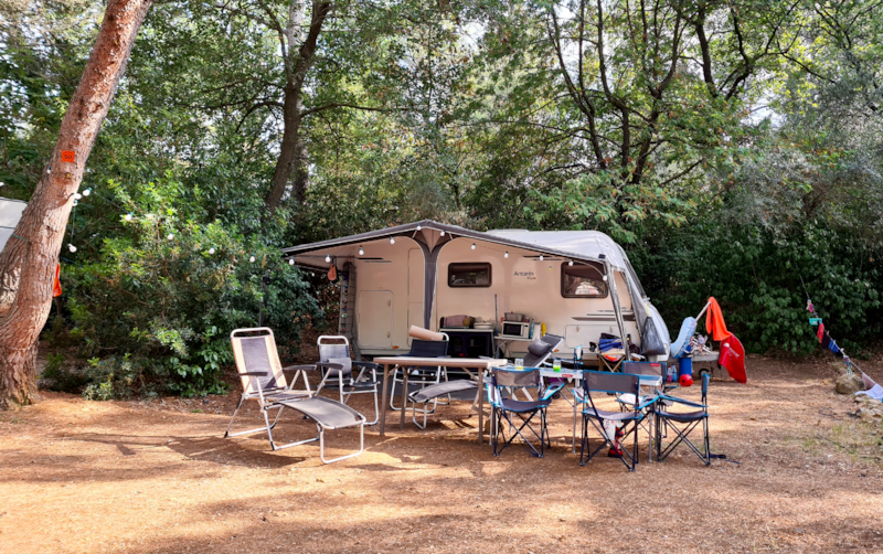 Forfait Confort : Emplacement 1 voiture + tente, caravane ou camping-car + électricité (10A)