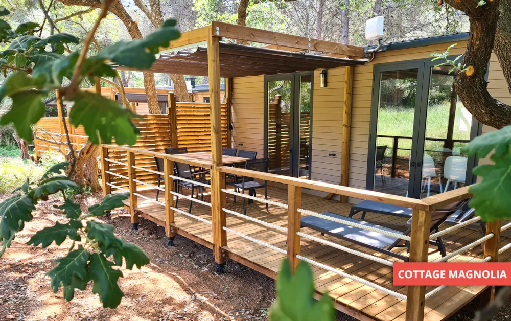 Location - Cottage Magnolia 32M² (2 Chambres) - Camping Le BeauVezé ****