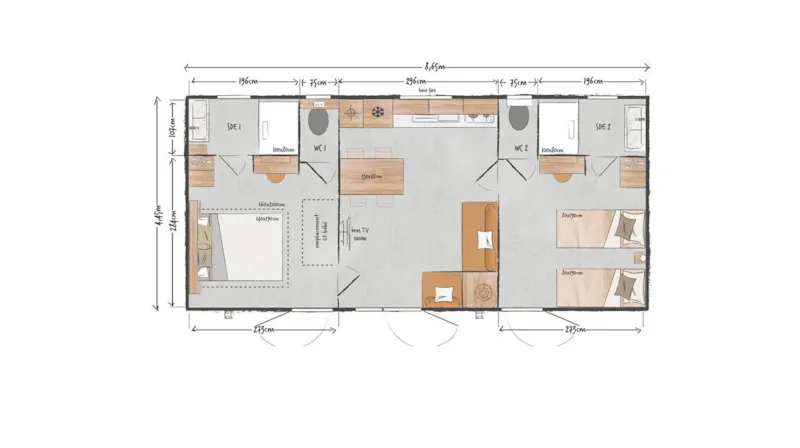 Cottage Estello 33M² (2 Chambres)