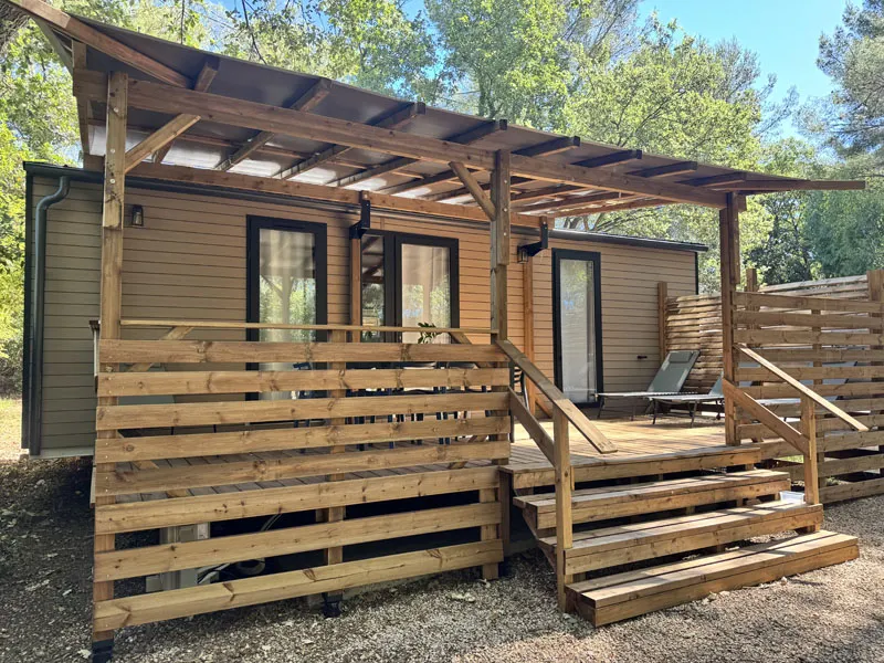 Location - Cottage Estello 33M² (2 Chambres) - Camping Le BeauVezé ****