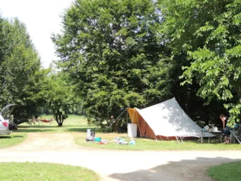 Stellplatz - Stellplatz Grand Confort (Zelt, Wohnwagen, Wohnmobil / 1 Auto) - Flower Camping Les Nauves