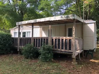 Mobil-Home Confort 40M² (2Ch - 4Pers) - Terrasse Semi-Couverte 27M² + Lave-Vaisselle + Clim + Tv