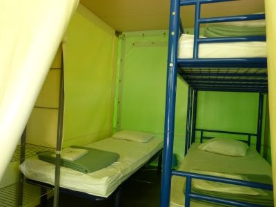 Lodge Standard 20m² 2 bedrooms without toilet blocks + Half-covered terrace