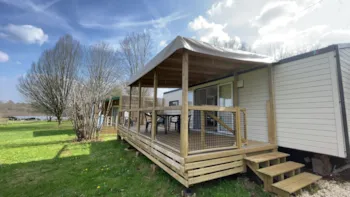 Mietunterkunft - Mobil-Home Premium 33M² (2Ch - 4Pers) + Lave-Vaiselle - Flower Camping Les Nauves