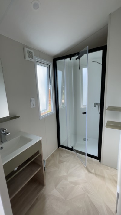 Mobil-Home Premium 33m² (2ch - 4pers) + lave-vaiselle + Clim