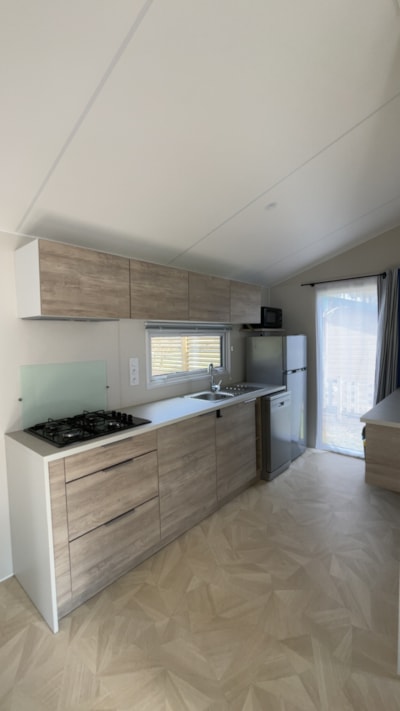 Mobil-Home Premium 33m² (2ch - 4pers) + lave-vaiselle + Clim
