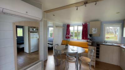 Mobilhome Confort 33,5 m² 3 bedrooms + Half-covered terrace + Air