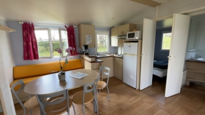 Mobilhome Confort 33,5 m² 3 bedrooms + Half-covered terrace + Air