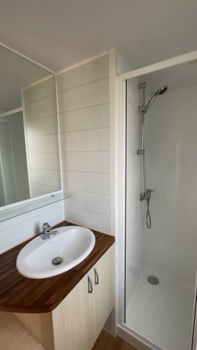 Mobilhome Confort 33,5 m² 3 bedrooms + Half-covered terrace + Air