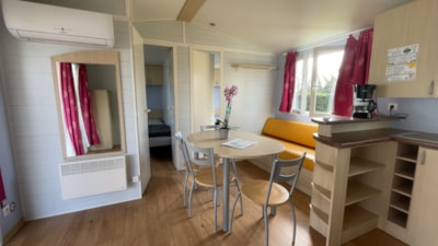Mobilhome Confort 33,5 m² 3 bedrooms + Half-covered terrace + Air