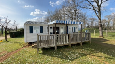 Mobilhome Confort 33,5 m² 3 bedrooms + Half-covered terrace + Air