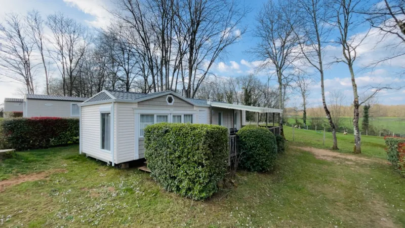 Mobil-Home Confort 40M² (2Ch - 4Pers) - Terrasse Semi-Couverte 27M² + Lave-Vaisselle + Clim + Tv