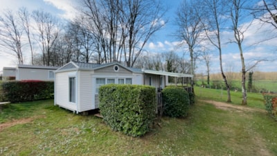 Mobil-Home Confort 40m² (2 bedrooms - 4pers) - semi-covered terrace 27m² + Dishwasher + Air + TV