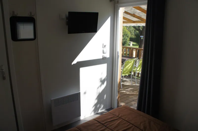 Mobil Home Premium 32M² 2 Chambres + 2 Salles De Bain + Terrasse Couverte 9M² +  Tv + Clim