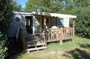 Locatif - Mobil home Standard 32 m² 3 chambres + terrasse 12m² semi-couverte (9m²) - Flower Camping Le Riviera