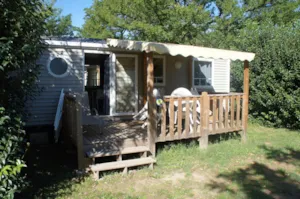 Locatif - Mobil home Premium 32 m² 3 chambres + terrasse 12m² semi-couverte (9m²) + TV + clim - Flower Camping Le Riviera