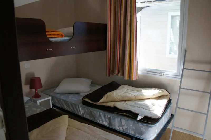 Mobil Home Confort 32 M² 2 Chambres + Terrasse 12M² Semi-Couverte (9M²) + Tv