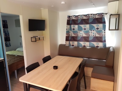Mobile home Premium Luxe 32m² 3 bedrooms + Bed 160 + TV + air-conditioning