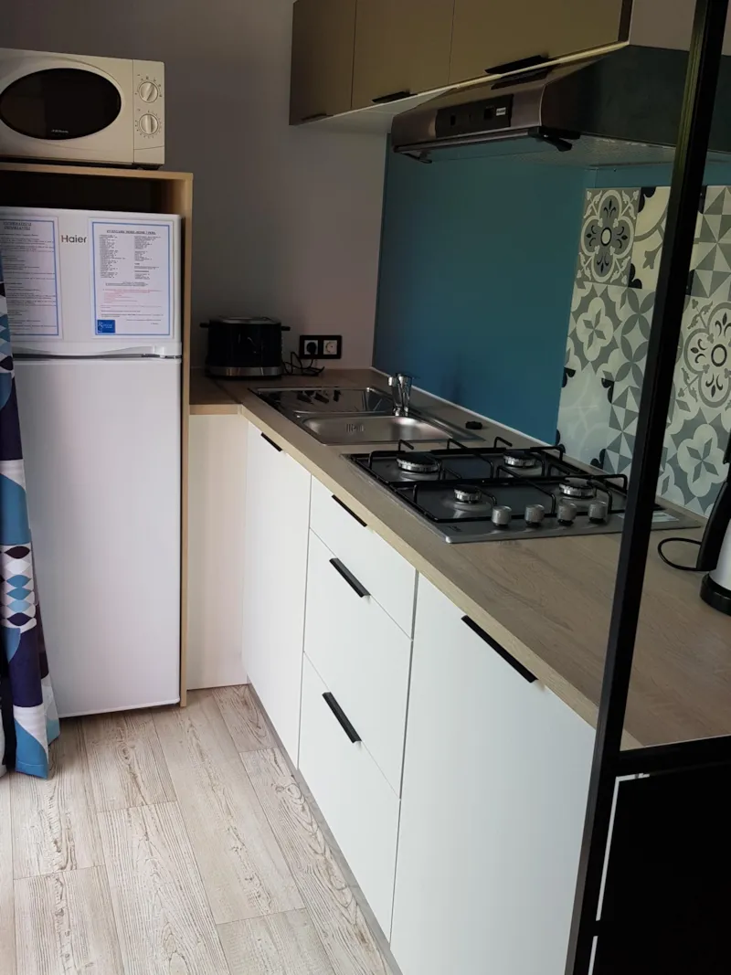 Mobil Home Luxe 32M² 3 Chambres + Terrasse 12M² Semi-Couverte (9M²) + Tv + Clim