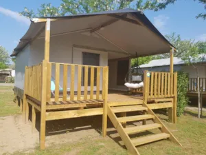 Locatif - Lodge Confort 25m² 2 chambres + terrasse 12m² - Flower Camping Le Riviera