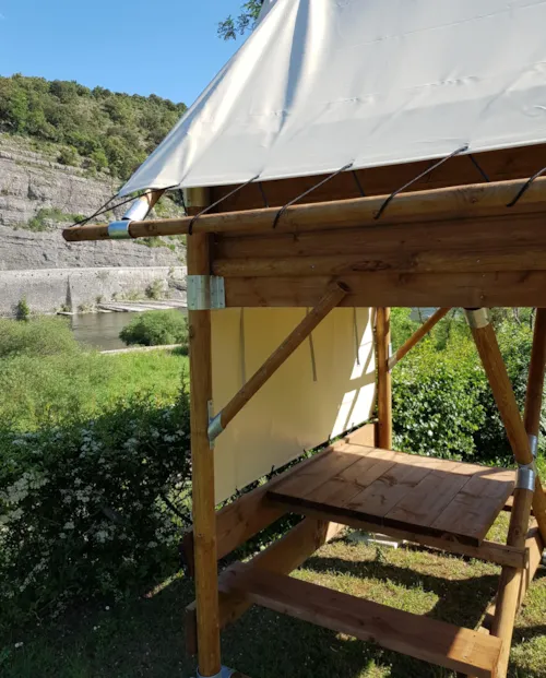 Location - Tente Bivouac Confort 6M² 1 Chambre - image n°3 - Flower Camping Le Riviera