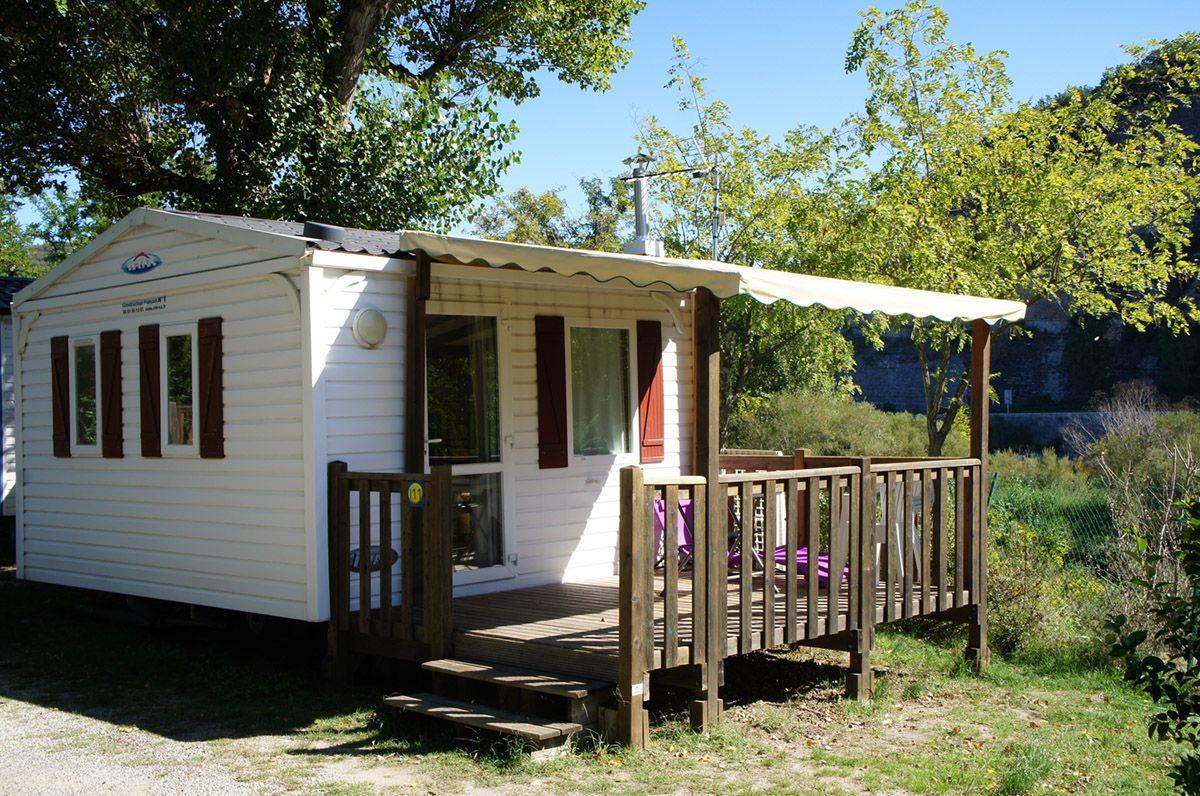 Mietunterkunft - Mobilheim 21M² Premium 1 Schlafzimmer + Tv + Klimaanlage - Flower Camping Le Riviera