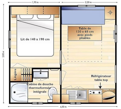 Mobile home Standard 21m² 1 Bedroom