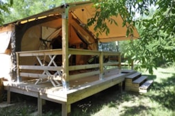 Huuraccommodatie(s) - Lodge Victoria Confort 30M² Zonder Privé Sanitair - Flower Camping Saint Amand