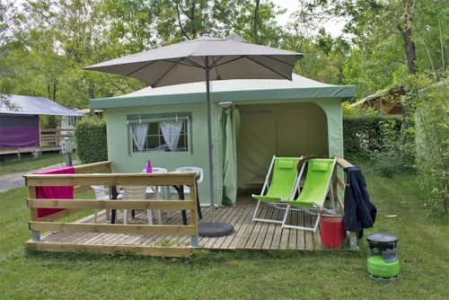 Accommodation - Funflower Confort 20M² (4P-2Ch), Without Sanitary Facilities - image n°1 - Flower Camping Saint Amand