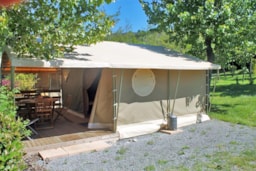 Huuraccommodatie(s) - Lodge Canada Confort 35M² Zonder Privé Sanitair - Flower Camping Saint Amand