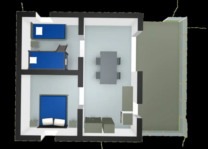 Funflower Confort 23M² (5P-2Ch), Sans Sanitaires