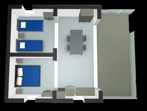 Accommodation - Lodge Victoria Confort 30M² (4P-2Ch), Without Sanitary Facilities - image n°6 - Flower Camping Saint Amand