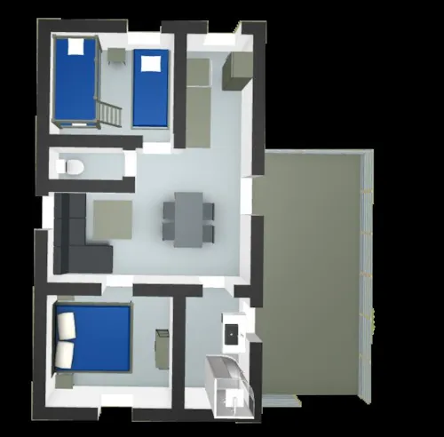 Mietunterkunft - Mobilheim Confort 29M² (5P-2 Zimmer) - image n°5 - Flower Camping Saint Amand