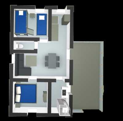 Mobile-home Confort 29m² (5p-2 bedrooms)