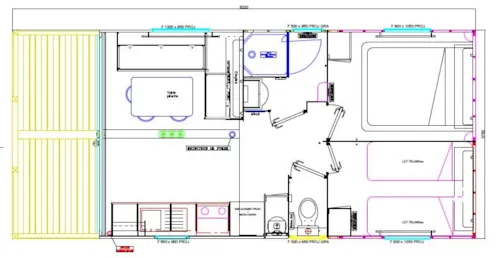 Mietunterkunft - Mobilheim Premium 33 M² (4P-2 Zimmer), Klima, Tv, Geschirrspüler, Bett 160, Plancha, Nespresso - image n°9 - Flower Camping Saint Amand
