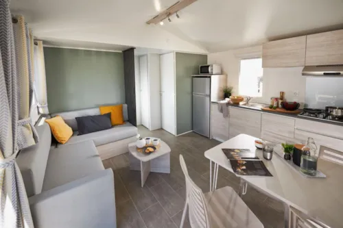 Mietunterkunft - Mobilheim Premium 35M² (6P-3 Zimmer), Klima, Tv, Geschirrspüler, Bett 160, Plancha, Nespresso - image n°4 - Flower Camping Saint Amand