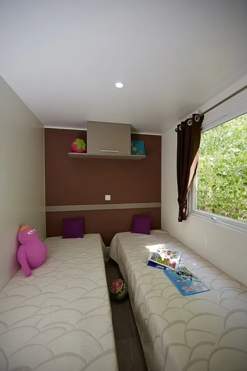 Mietunterkunft - Mobilheim Confort 27M² (4P-2 Zimmer), Klima, Tv - image n°6 - Flower Camping Saint Amand