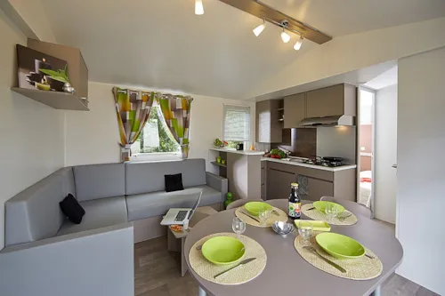 Accommodation - Mobile-Home Confort 32 M² (6P-3 Bedrooms), Airco, Tv - image n°6 - Flower Camping Saint Amand