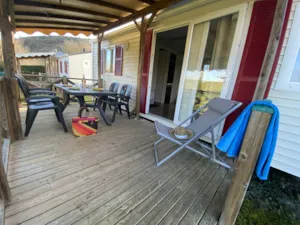 Locatif - Mobilheim Confort 32 m² (6p-3 Zimmer), Klima, TV - Flower Camping Saint Amand