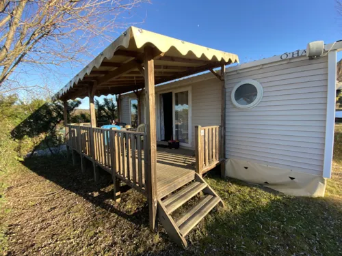 Accommodation - Mobile-Home Premium 30M² (4P-2 Bedrooms), Airco, Tv, Dishwasher,  Bed 160, Plancha, Nespresso - image n°2 - Flower Camping Saint Amand