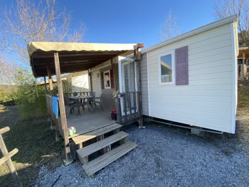 Mietunterkunft - Mobilheim Confort 27M² (4P-2 Zimmer), Klima, Tv - image n°2 - Flower Camping Saint Amand