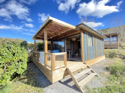 Mietunterkunft - Chalet Premium 37M² Mit 12M² Terrasse (5P-2Ch), Klima, Tv, Geschirrspüler, Plancha, Nespresso - image n°1 - Flower Camping Saint Amand