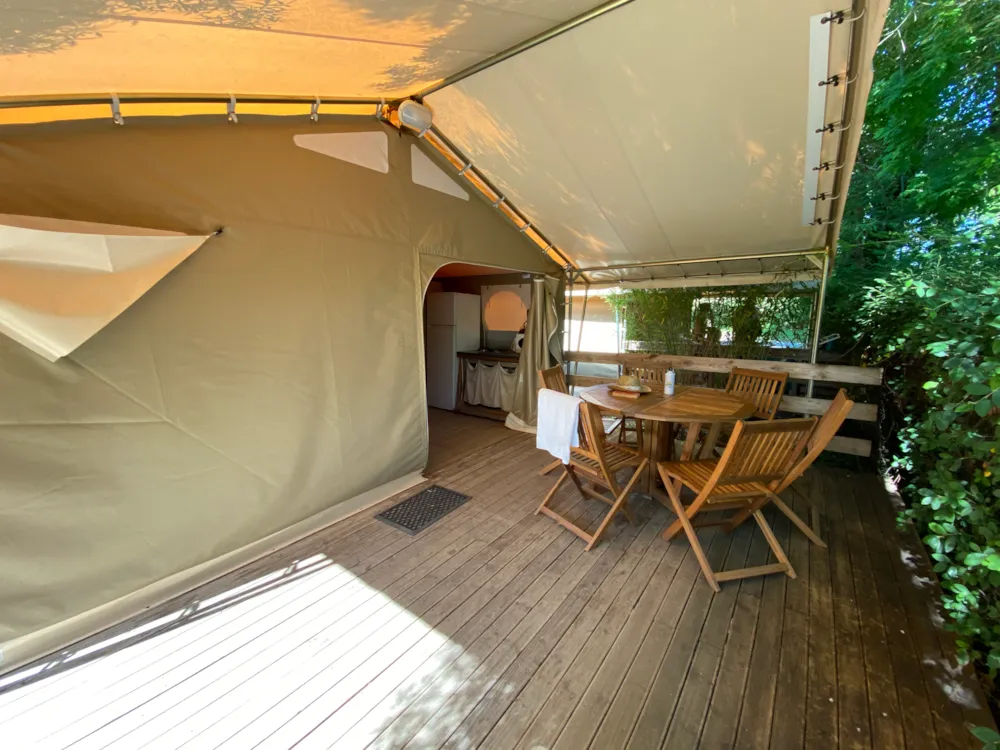 Location - Lodge Canada Confort 35M² (6P-3Ch), Sans Sanitaires - Flower Camping Saint Amand