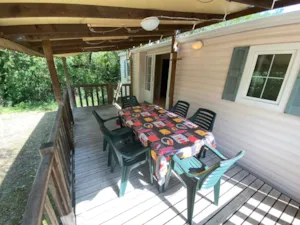 Locatif - Mobilheim Confort 32m² (4p-2 Zimmer), Klima, TV, - Flower Camping Saint Amand