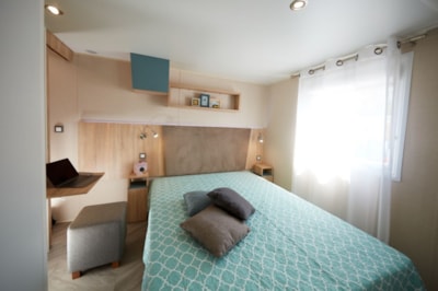 Mobile-home Luxe 40 m² (4p-2 bedrooms), air conditionning, TV, dishwasher, plancha, Nespresso